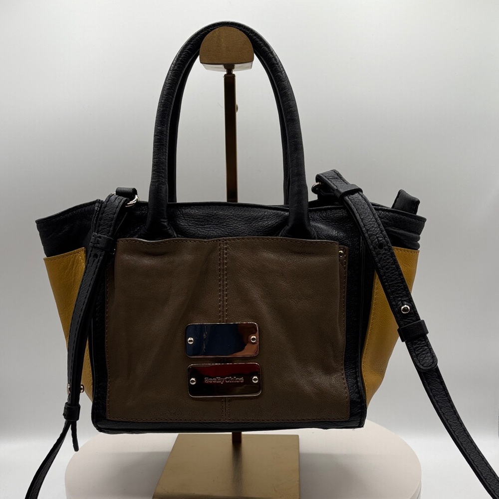 Pre-owned See By Chloe Black and Brown Women's Handbag/crossbody